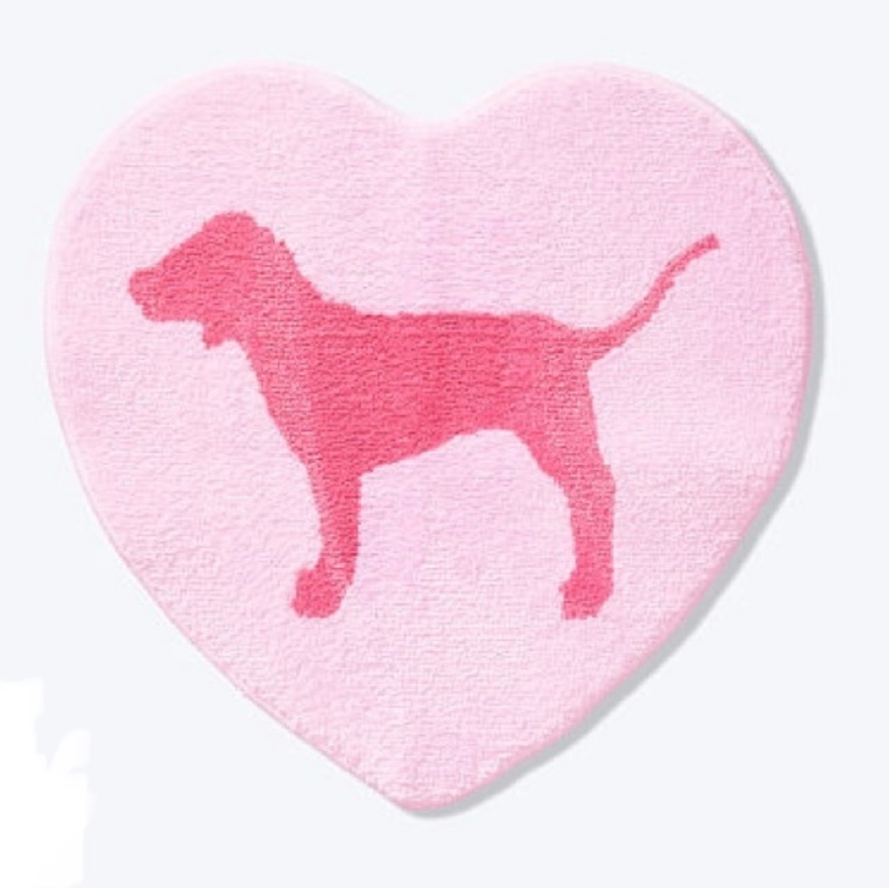 **SOLD**NIP VS Pink Heart Shaped Mat